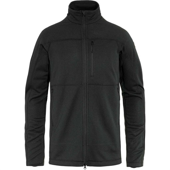 Fjällräven Abisko Lite Fleece Jacket M - Herre Fleecetrøje - Sort