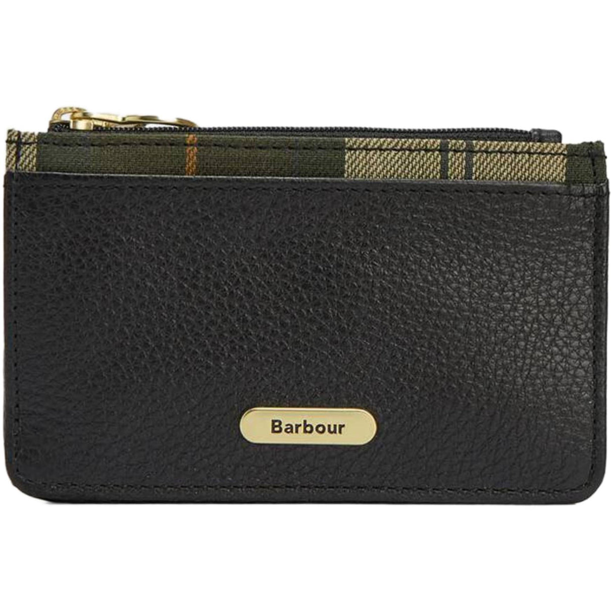 Barbour Alder Læder Kortholder - Dame - Black/Ancient Tartan