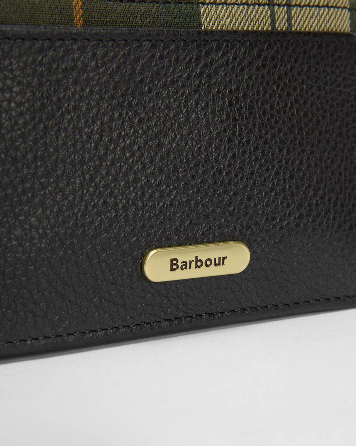 Barbour Alder Læder Kortholder - Dame - Black/Ancient Tartan