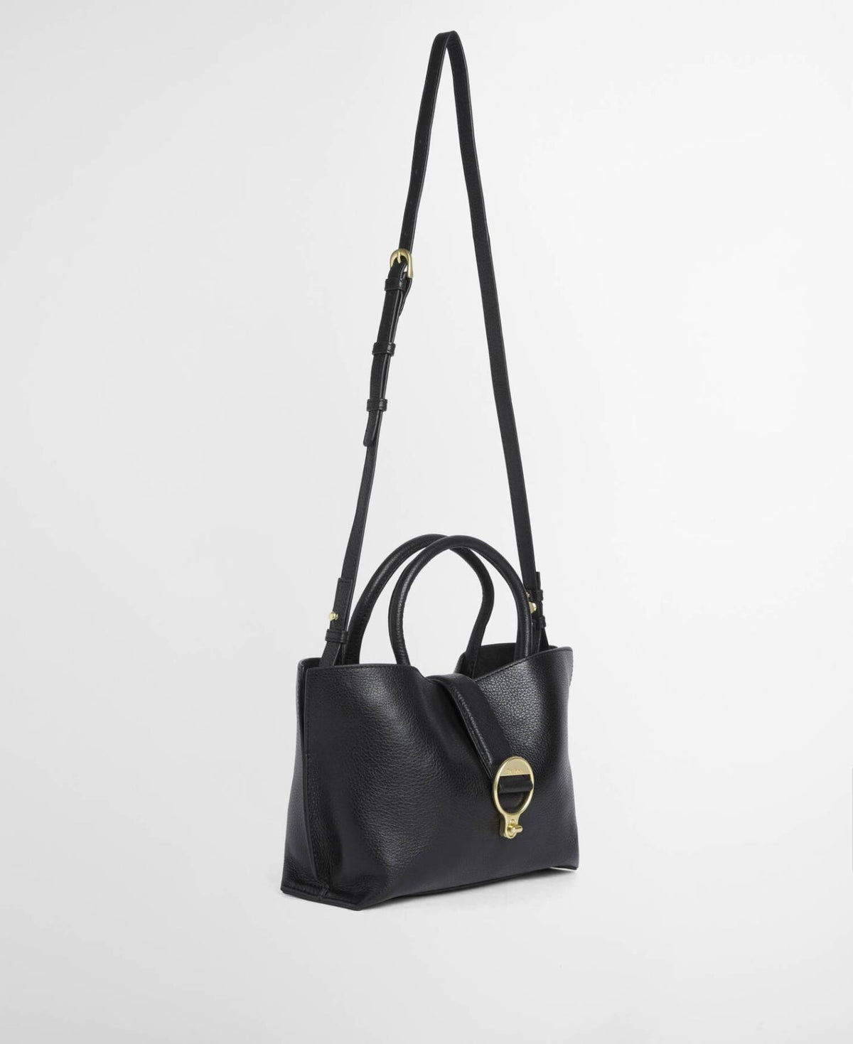 Barbour Alder Mini Leather Tote Taske - Dame - Sort