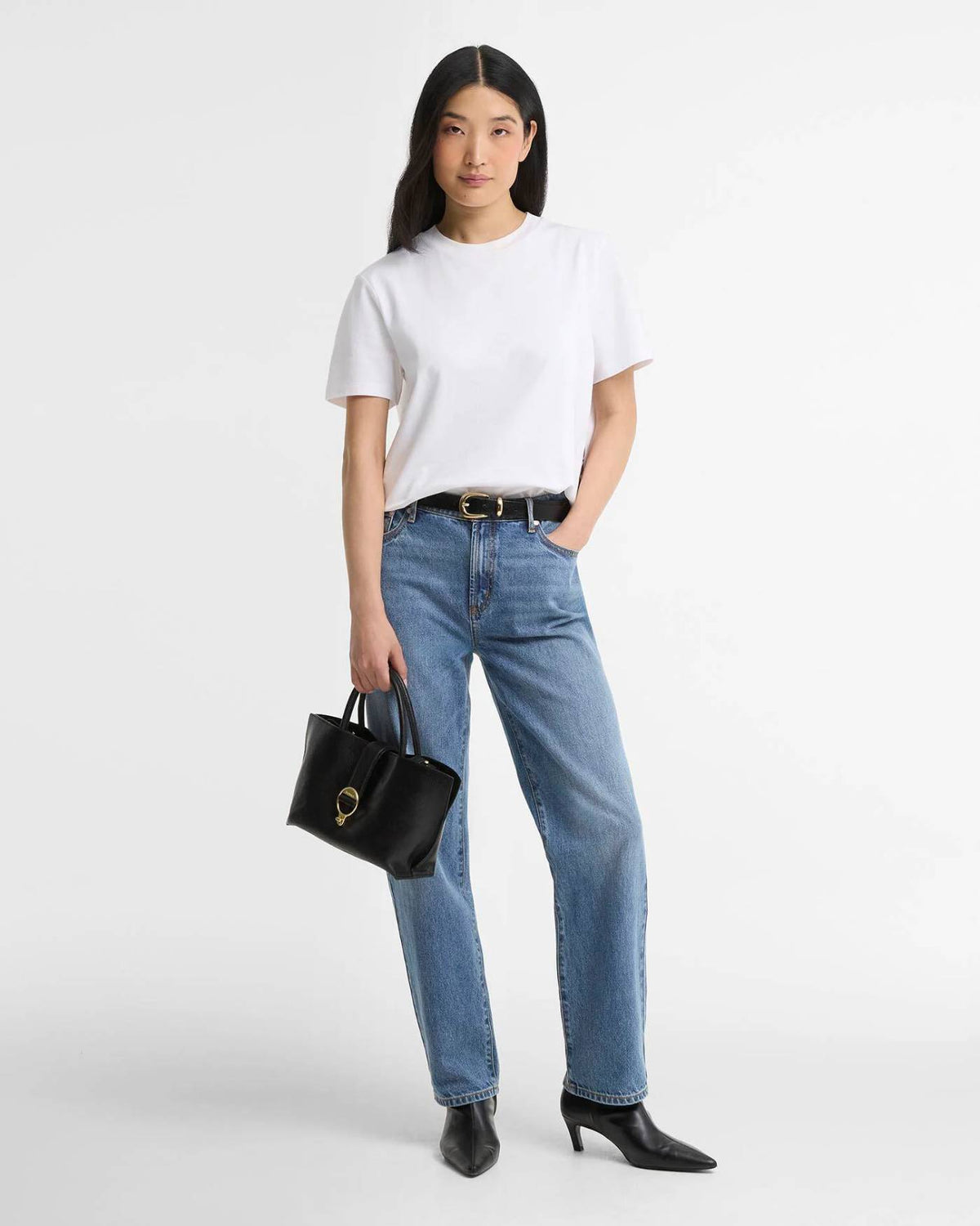 Barbour Alder Mini Leather Tote Taske - Dame - Sort
