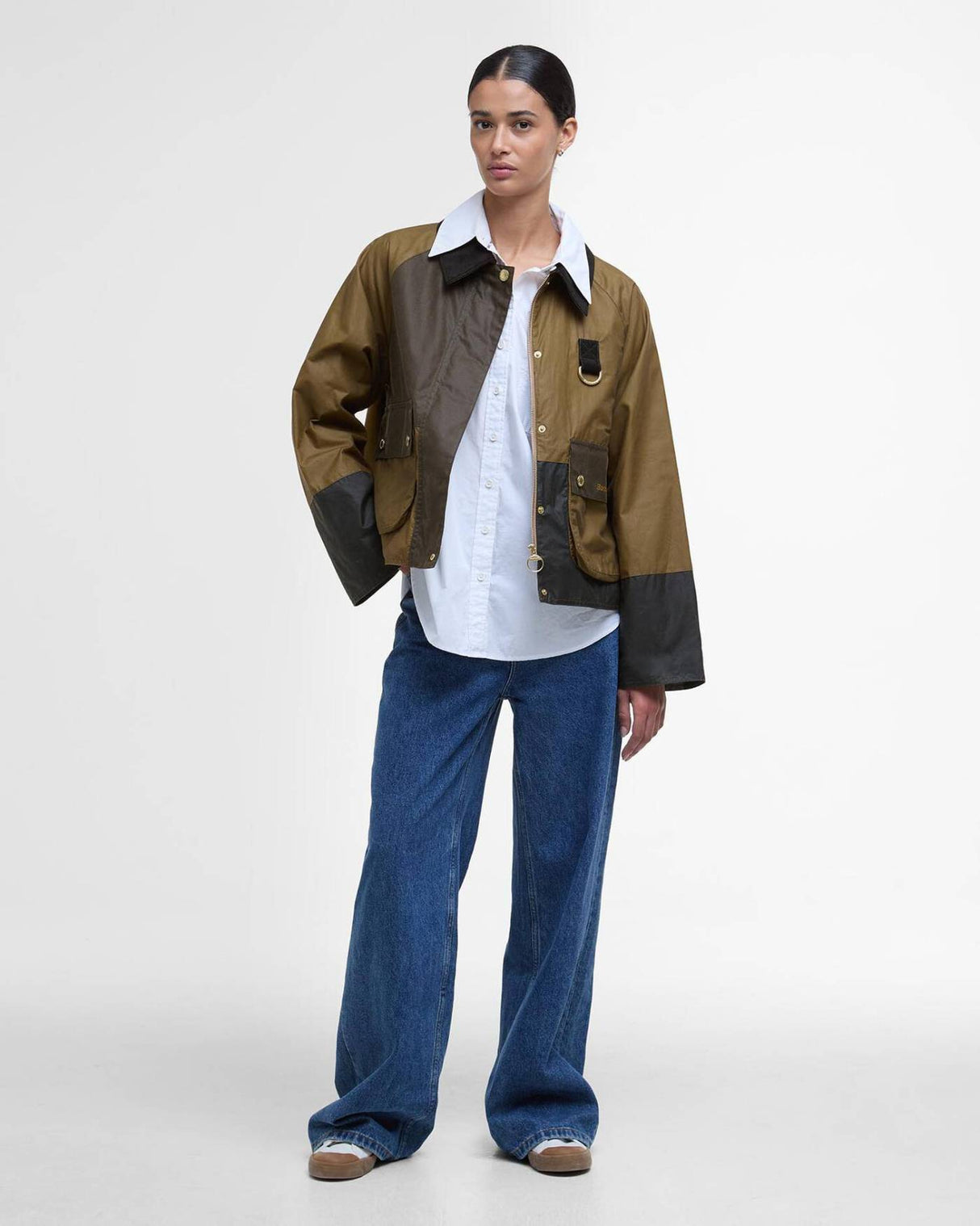 Barbour Alma Wax Jakke - Dame - Sand/Archive Olive/Beech/Ancient