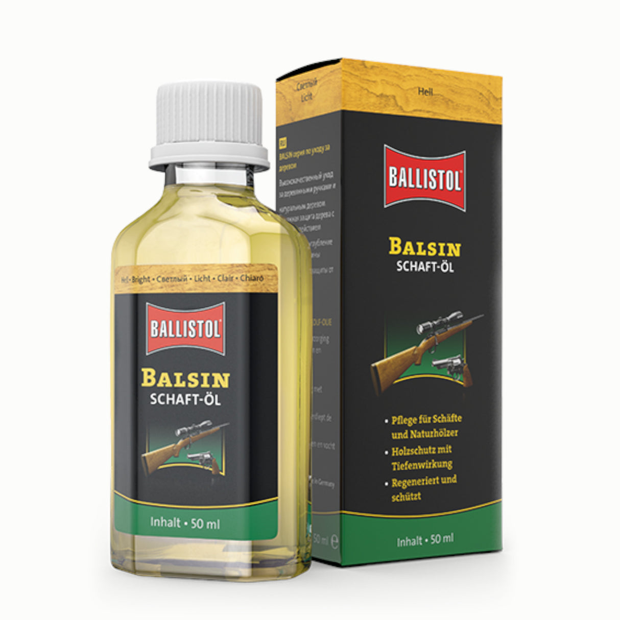 Ballistol Balsin Skæfteolie - Lys - 50 ml