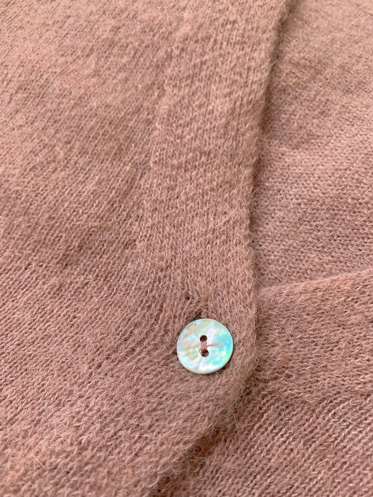 Kopenhaken Balvi Short Sleeve Cardigan - Dame - Fawn