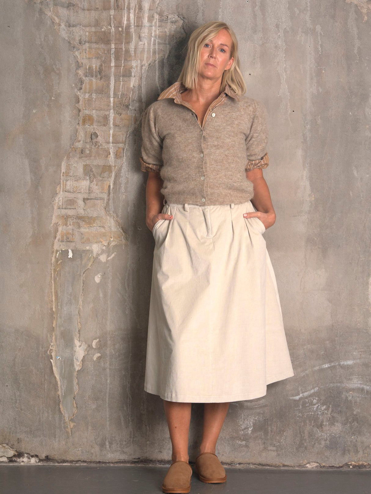 Kopenhaken Balvi Short Sleeve Cardigan - Dame - Pure Cashmere