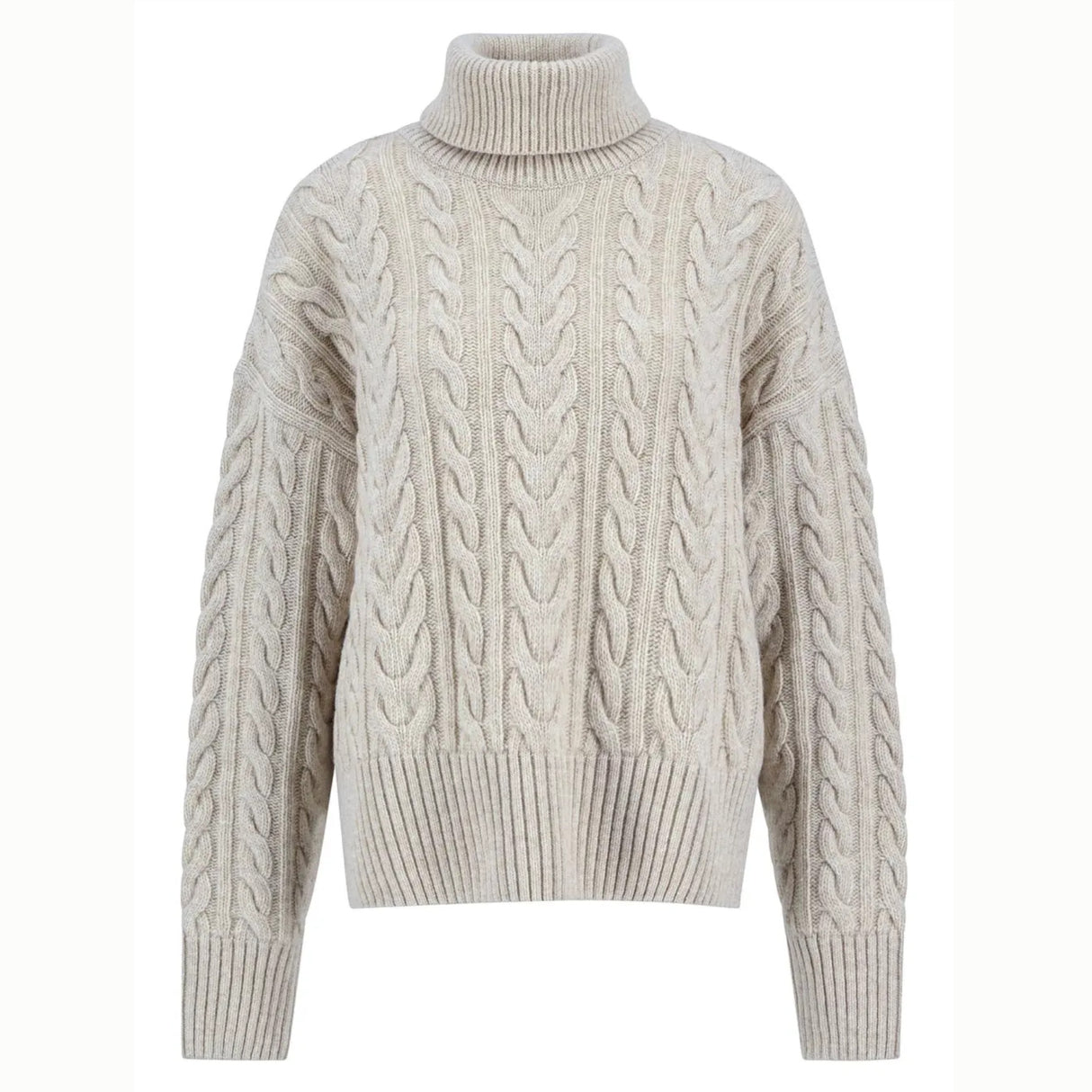 Barbour Embleton Rullekrave Strik - Dame - Birch