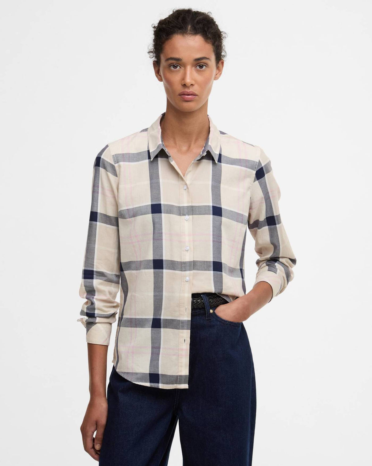 Barbour Bredon Check Skjorte - Dame - Cherry Blossom Tartan
