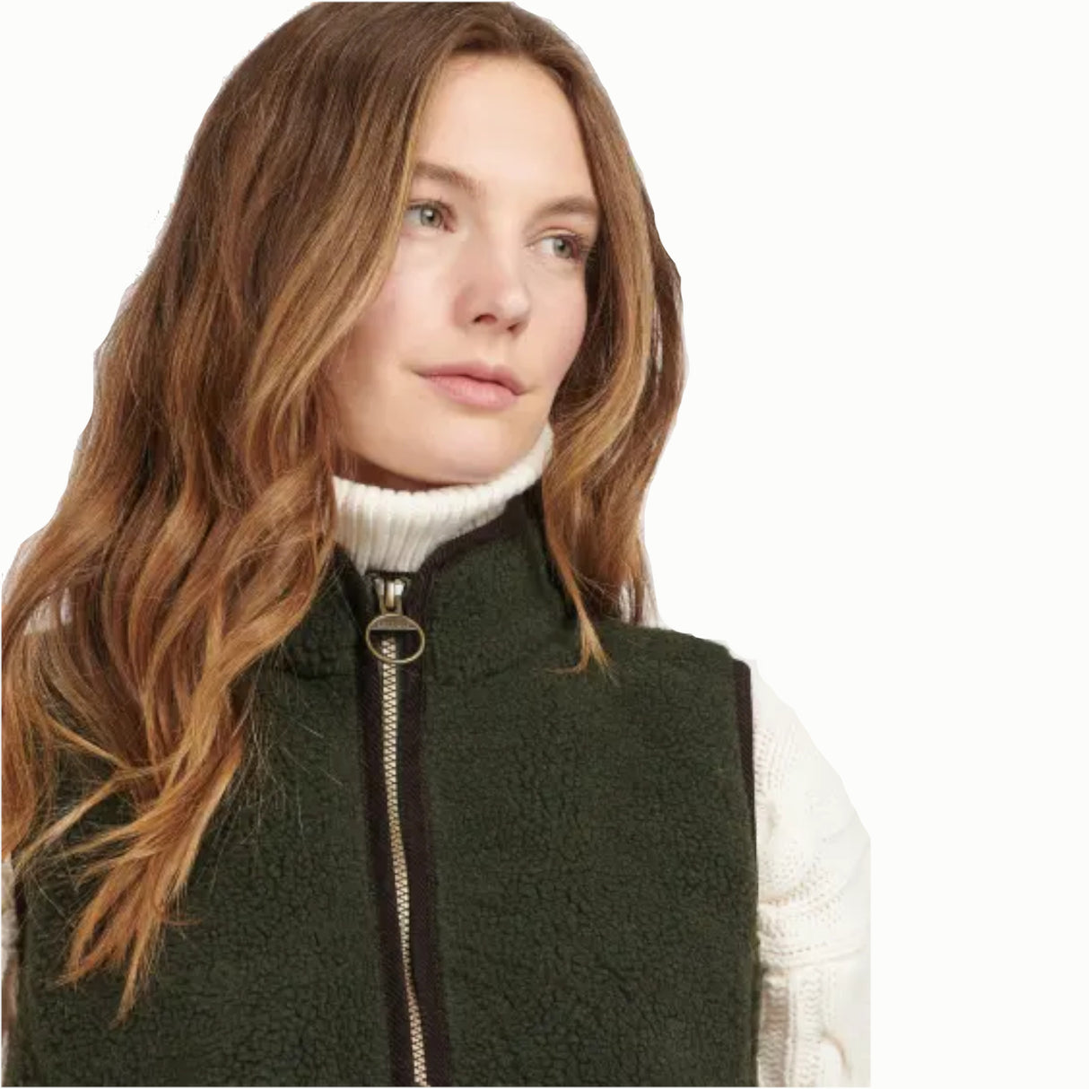 Barbour Burford Fleecevest - Dame - Olive