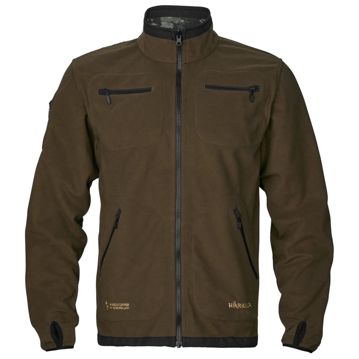 Härkila Kamko NOCTYX WSP Reversible Fleecejakke - Herre - Axis MSP Black/Willow Green