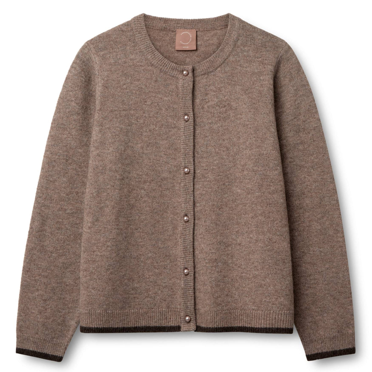 Kopenhaken Carla Solid LS Cardigan - Dame - Slate Black