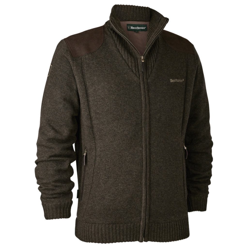 Deerhunter Carlisle Strik Cardigan med Stormliner® - Herre - Dark Elm