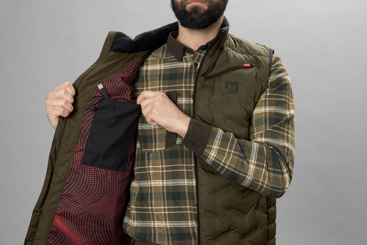 Härkila Clim8 Insulated Waistcoat - Herre - Willow Green