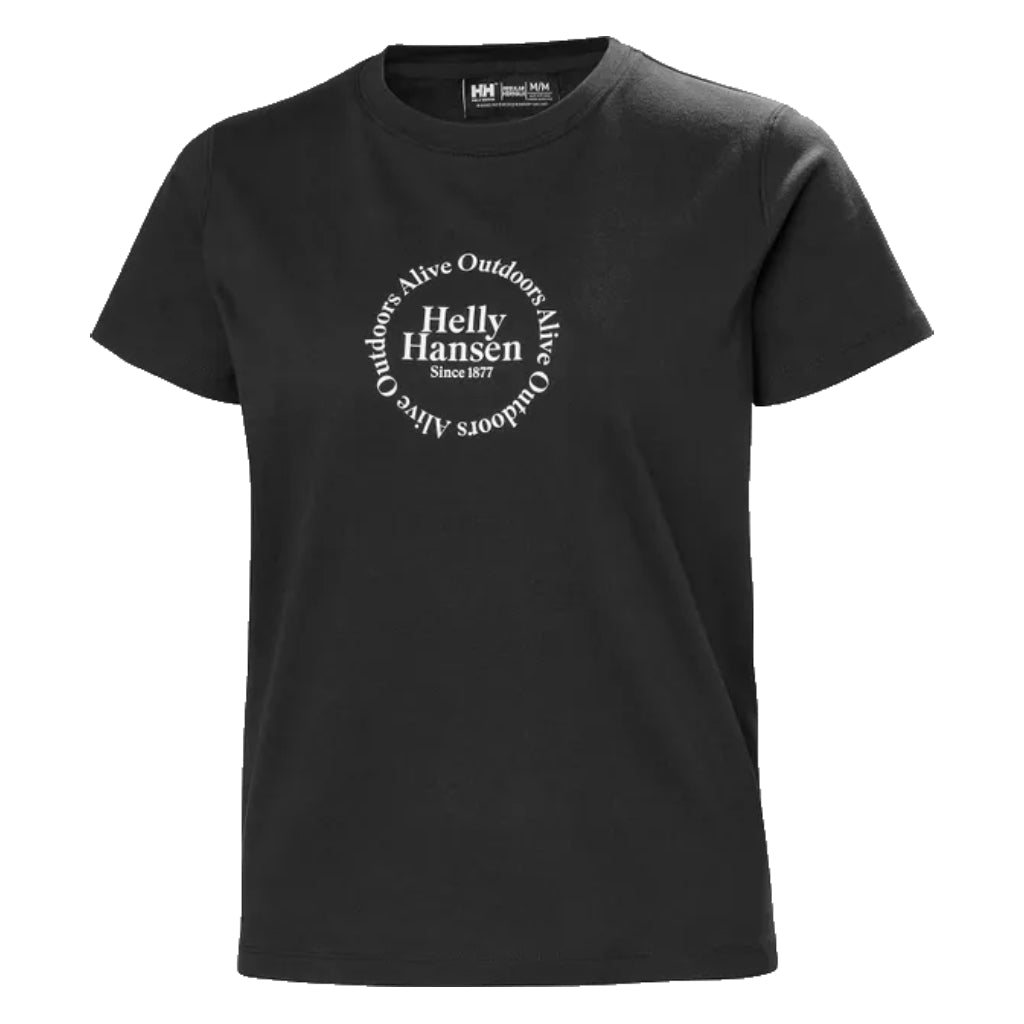 Helly Hansen Core Graphic T-Shirt - Dame - Sort