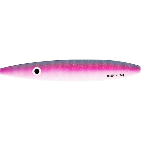 Westin D360 V2 Gennemløbsblink - UV Striped Pink