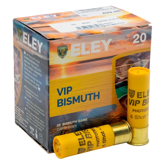 Eley VIP Bismuth Jagtpatroner - Kal. 20-70