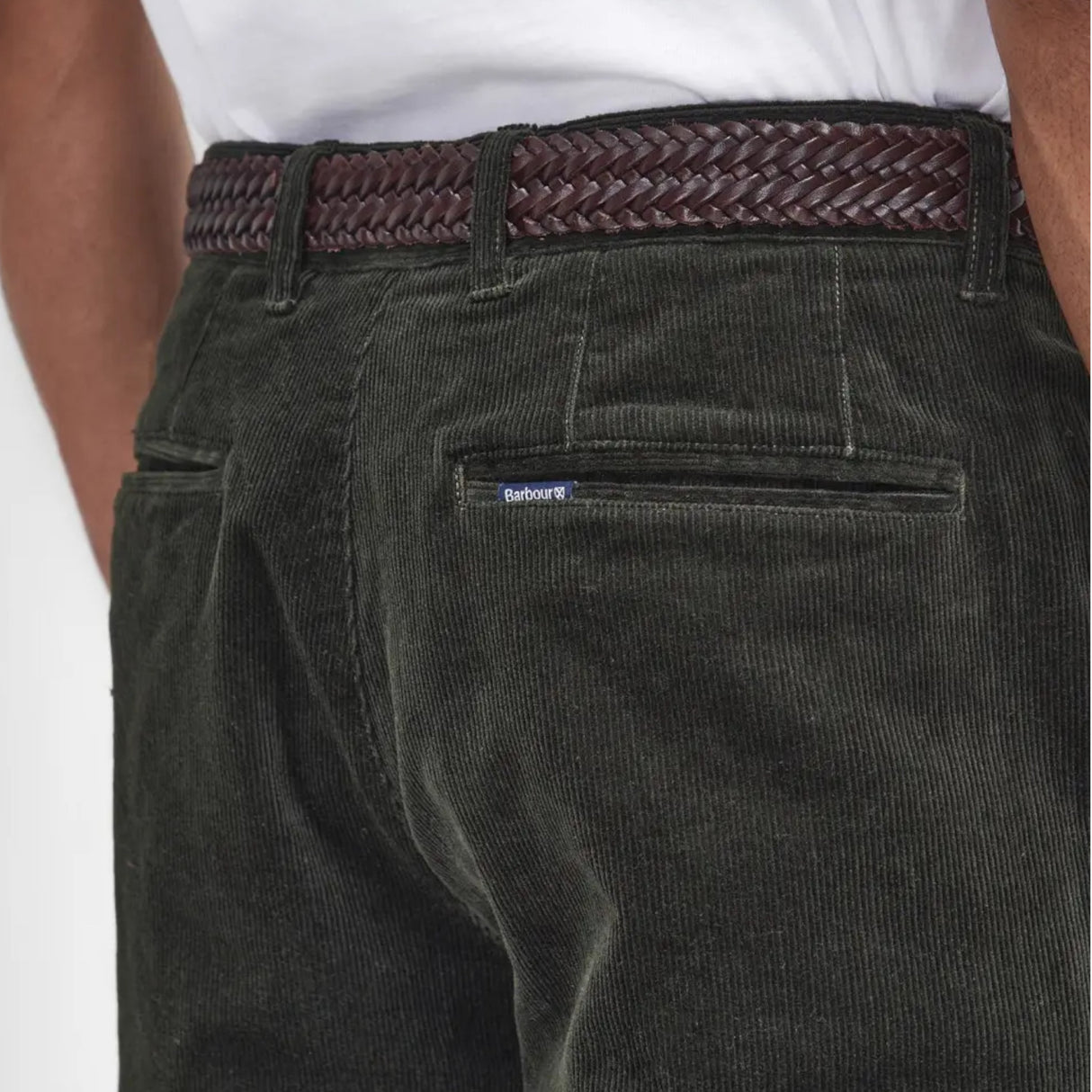 Barbour Stretch Cord Tailored Fløjlsbuks - Herre - Forest