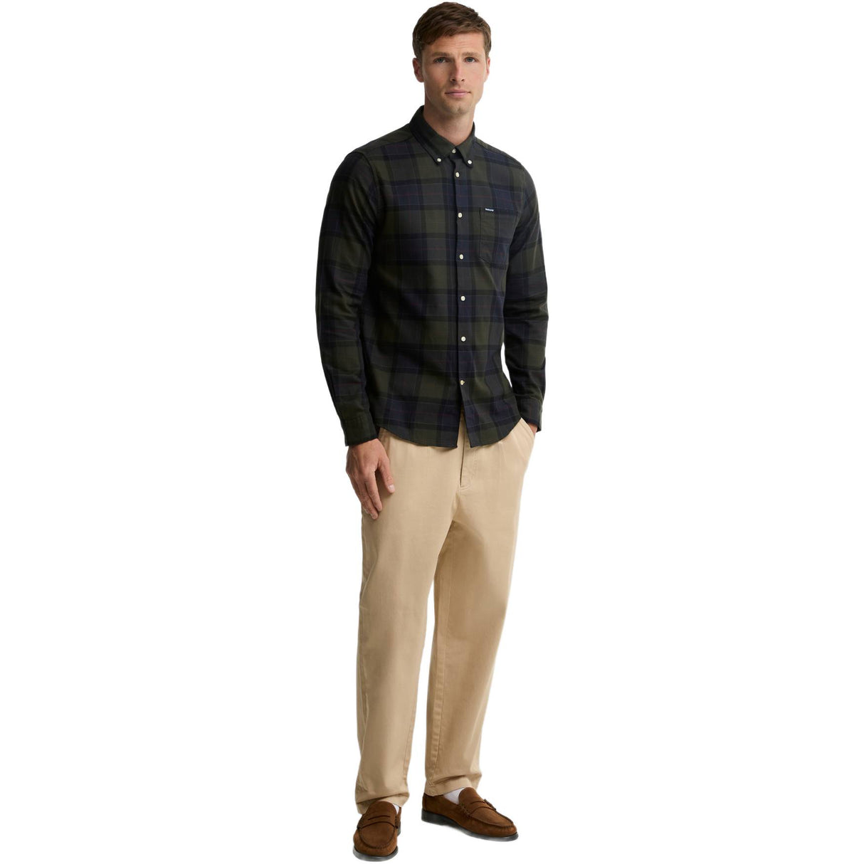 Barbour Fortrose Tailored Skjorte - Herre - Shadow Classic Tartan