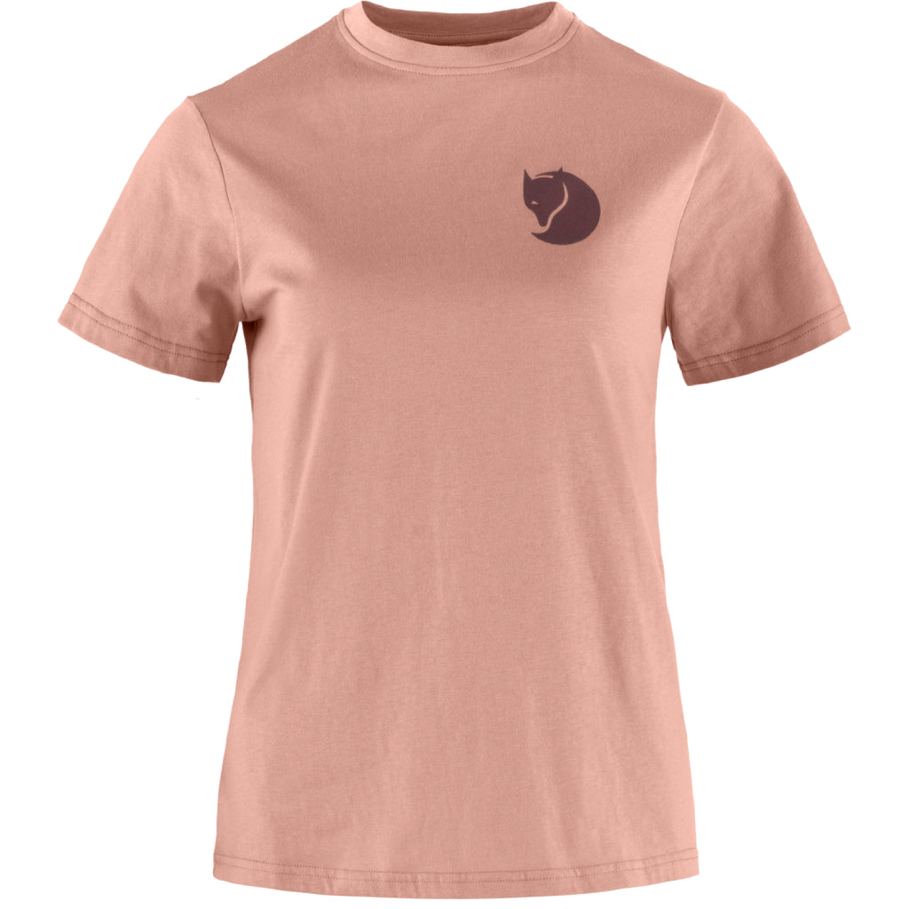Fjällräven Fox Boxy Logo T-Shirt - Dame - Dusty Rose