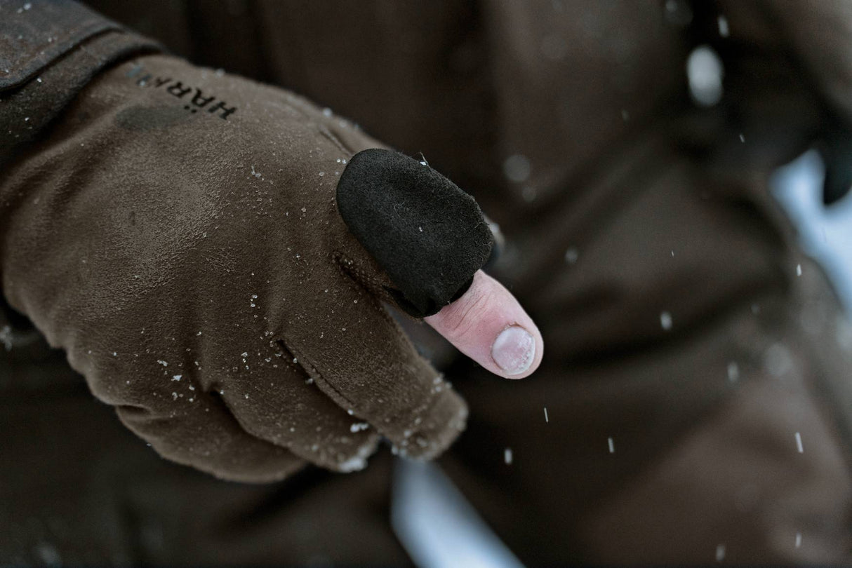 Härkila Garor HWs Gloves w/Foldback Finger - Hunting Green