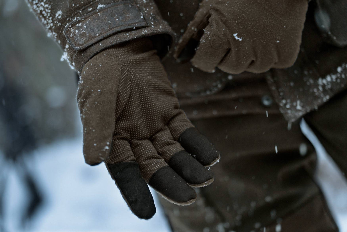 Härkila Garor HWs Gloves w/Foldback Finger - Hunting Green