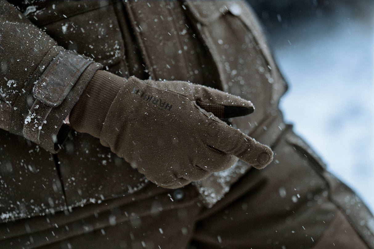 Härkila Garor HWs Gloves w/Foldback Finger - Hunting Green