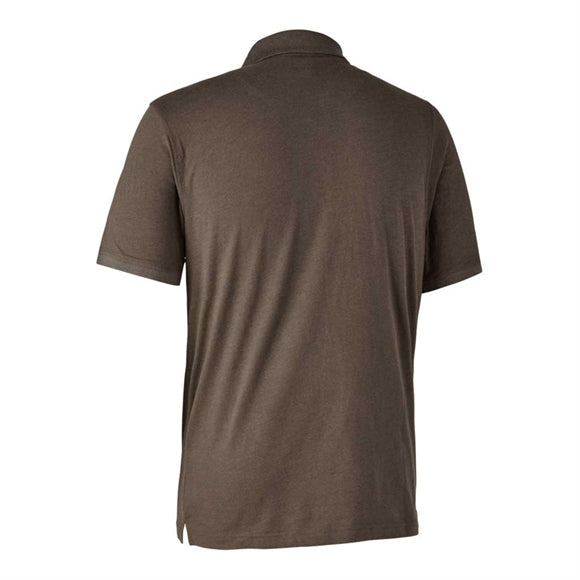 Deerhunter Gunnar Poloshirt - Herre - Brown Leaf melange
