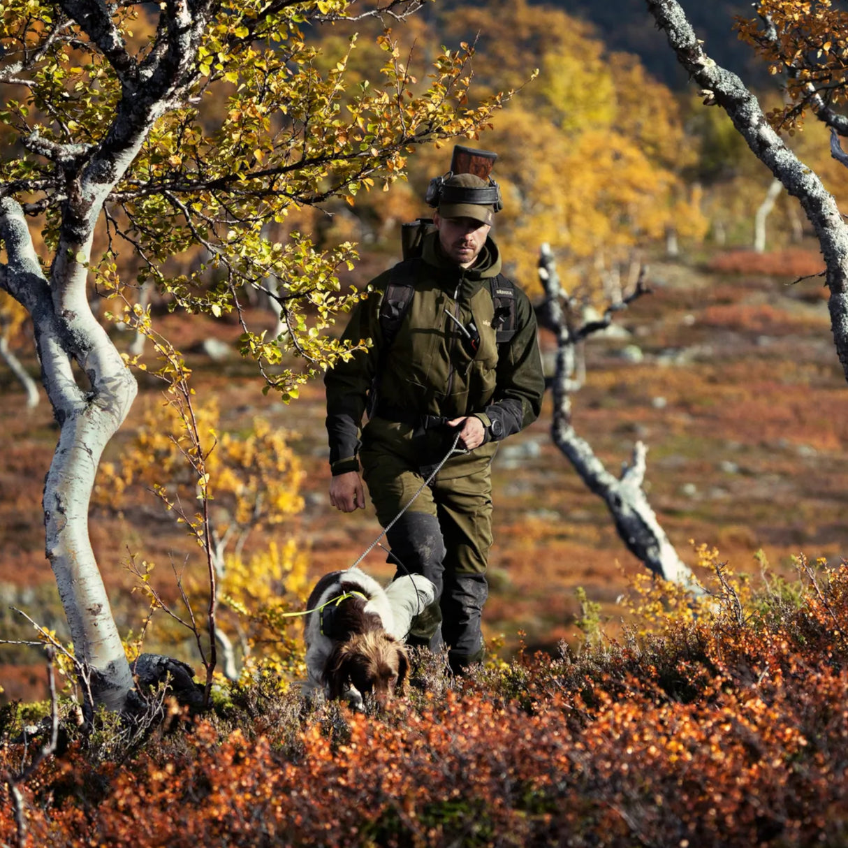 Härkila Mountain Hunter Hybrid jakke - Herre - Willow green