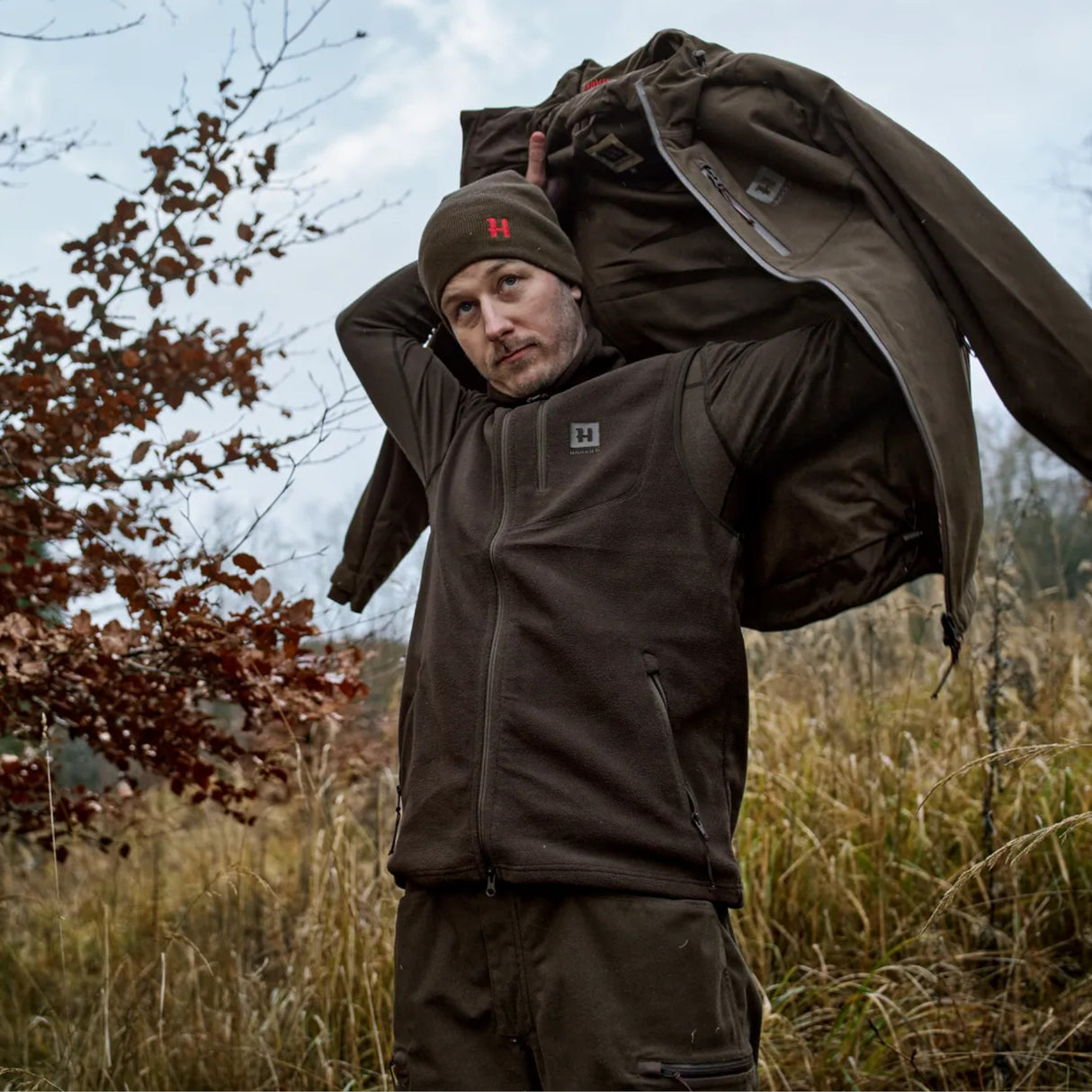 Härkila Aspire Fleece Vest - Herre - Shadow Brown