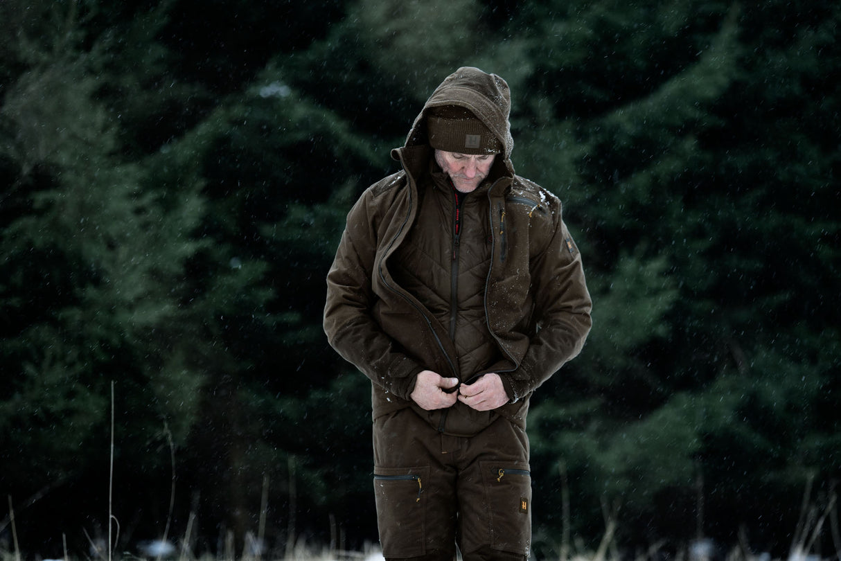 Härkila Heat Insulated Vest - Herre - Willow Green/Shadow Brown