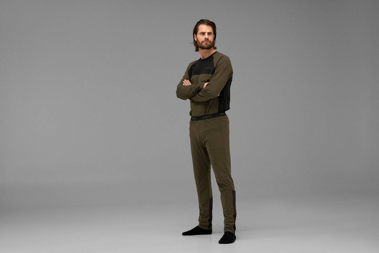 Härkila Heat Long Johns - Herre - Willow green/Black
