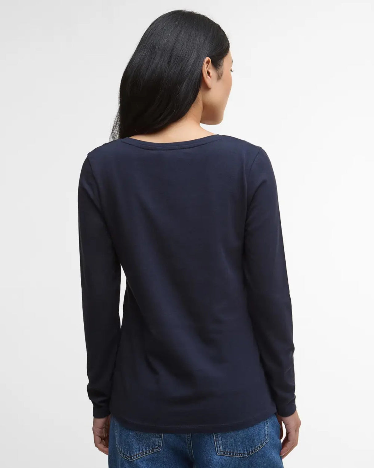 Barbour Hedley L/S T-Shirt - Dame - Navy