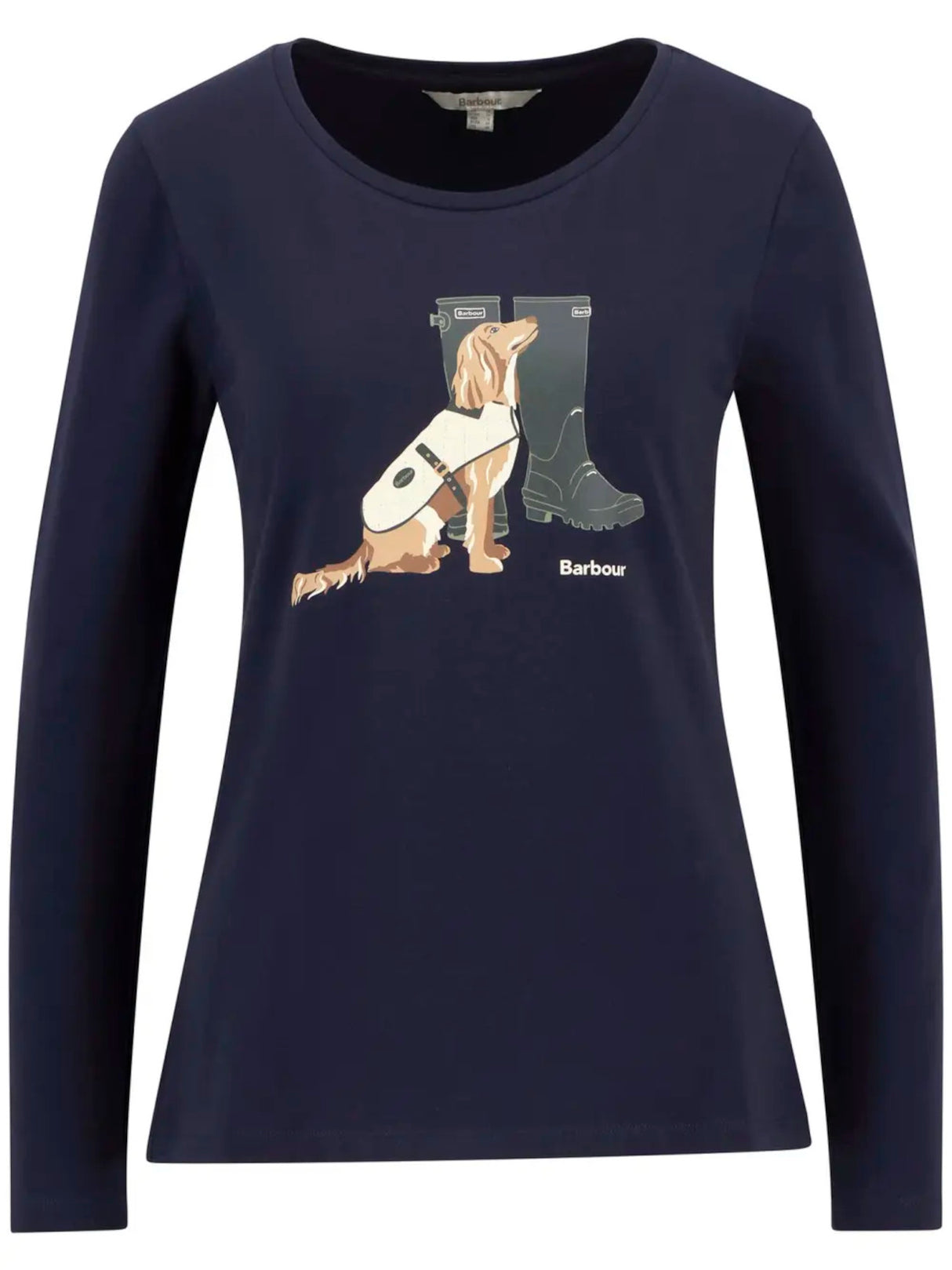 Barbour Hedley L/S T-Shirt - Dame - Navy