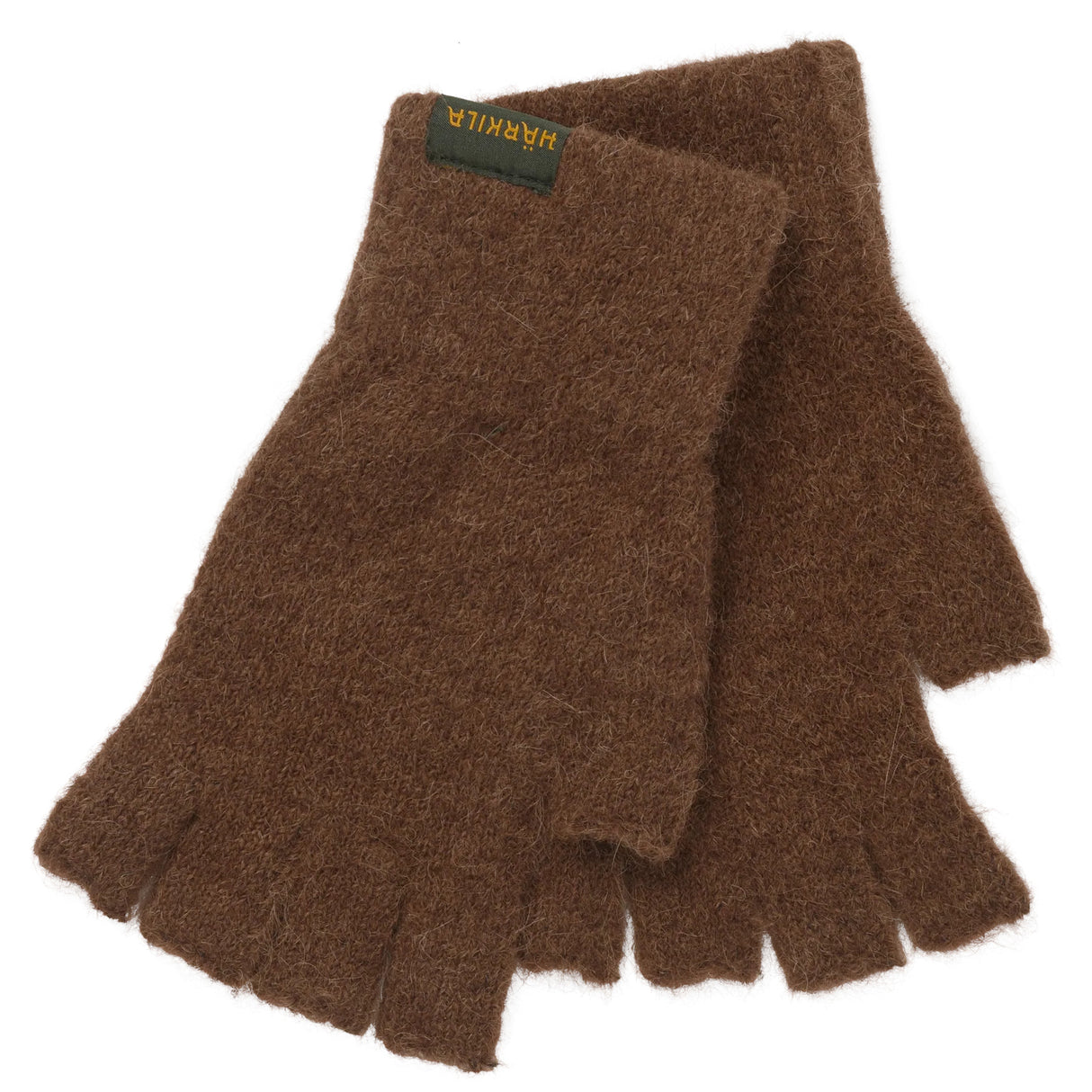 Härkila Alpacka Half Finger Handske - Unisex - Pinecone Brown