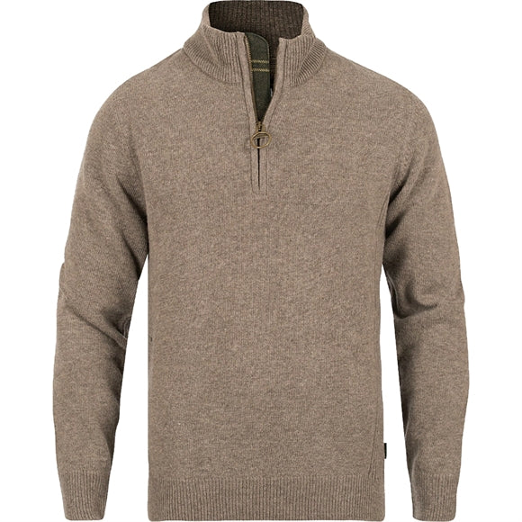 Barbour Holden Half Zip Strik - Herre - Military Marl