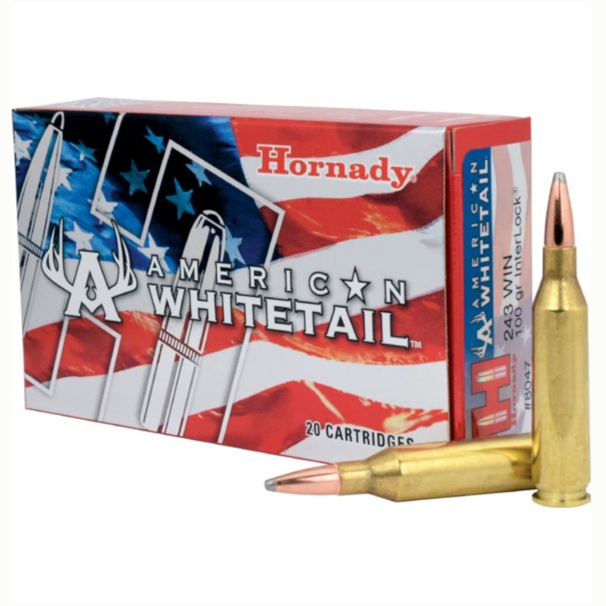Hornady American Whitetail Riffelpatroner - Kal. 243 Win.
