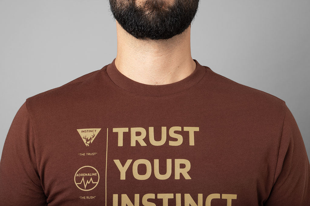 Härkila Instinct S/S T-Shirt - Herre - Burgundy