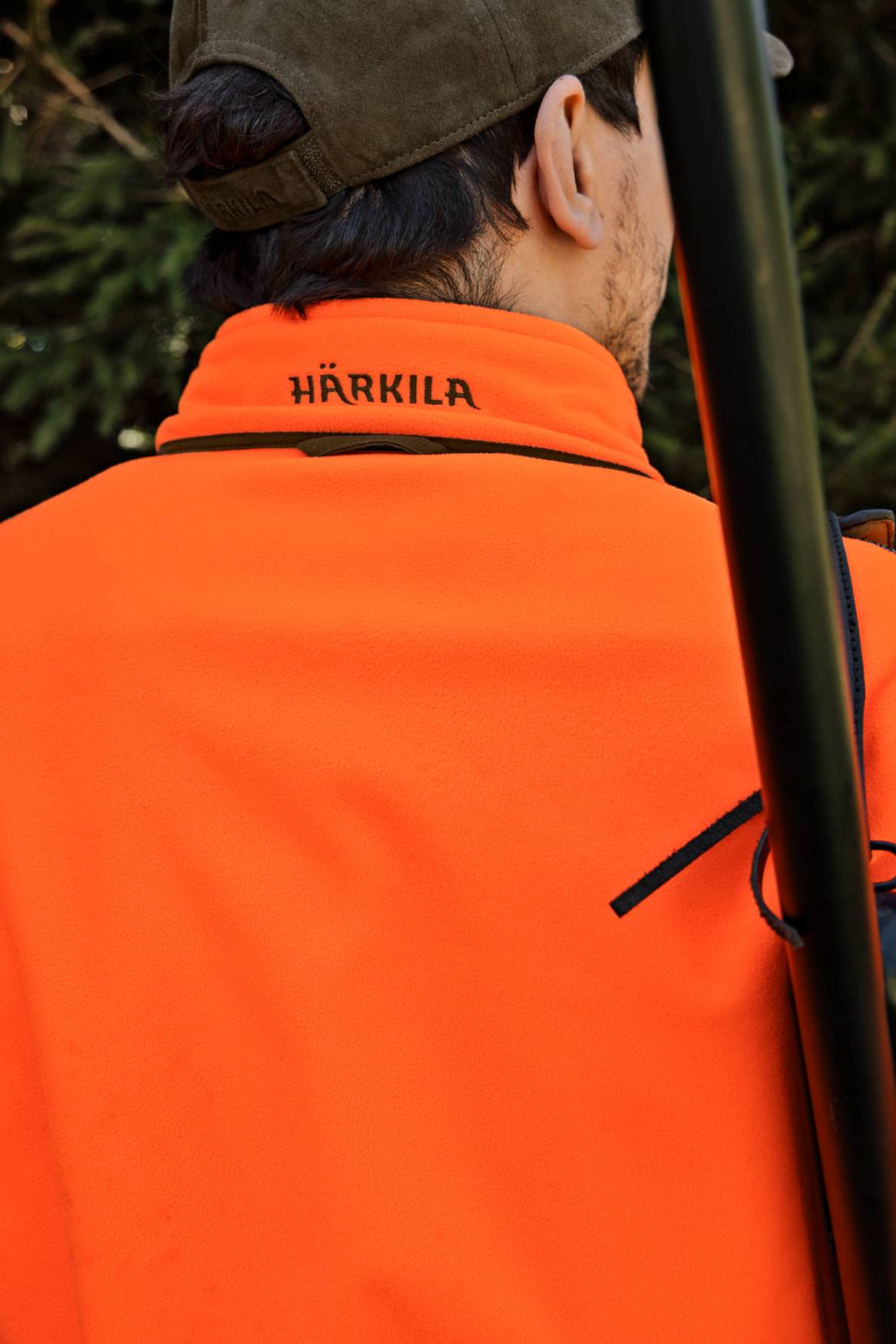 Härkila Kamko Blaze Rev. Fleece Jakke Herre - Orange Blaze/Willow Green