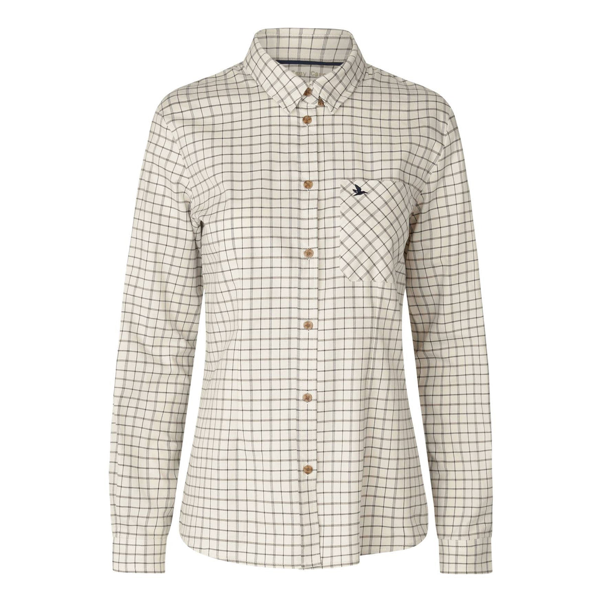 Seeland Kerry Skydeskjorte - Dame - Estate Blue/Pine Green Check