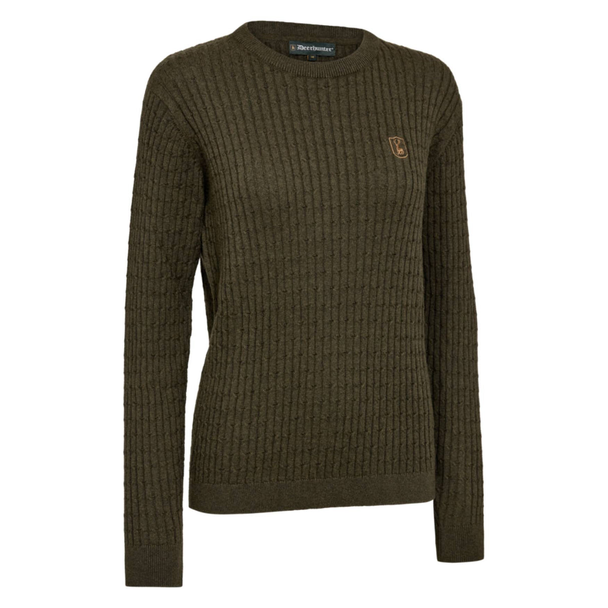 Deerhunter Lady Harrington Kabelstrik - Dame - Forest Ember Melange