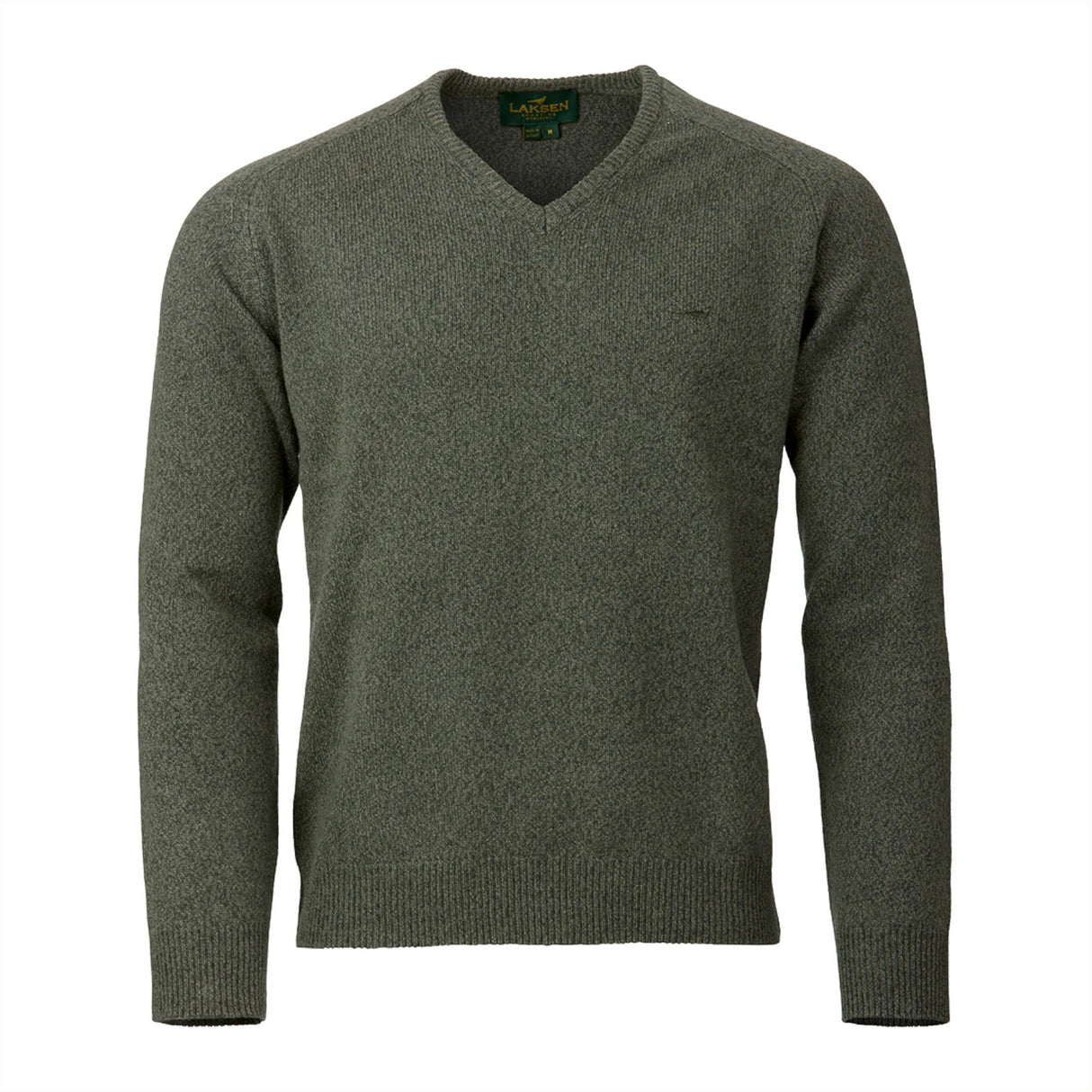 Laksen Trent V-Neck Strik - Herre - Forest