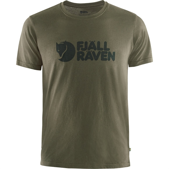Fjällräven Logo T-Shirt M - Herre - Dark Olive