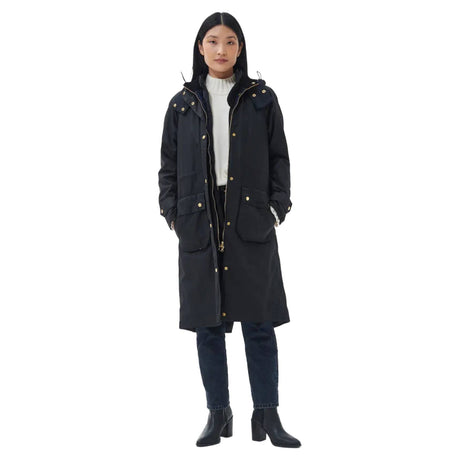 Barbour Long Cannich Wax W Jakke - Dame - Sort