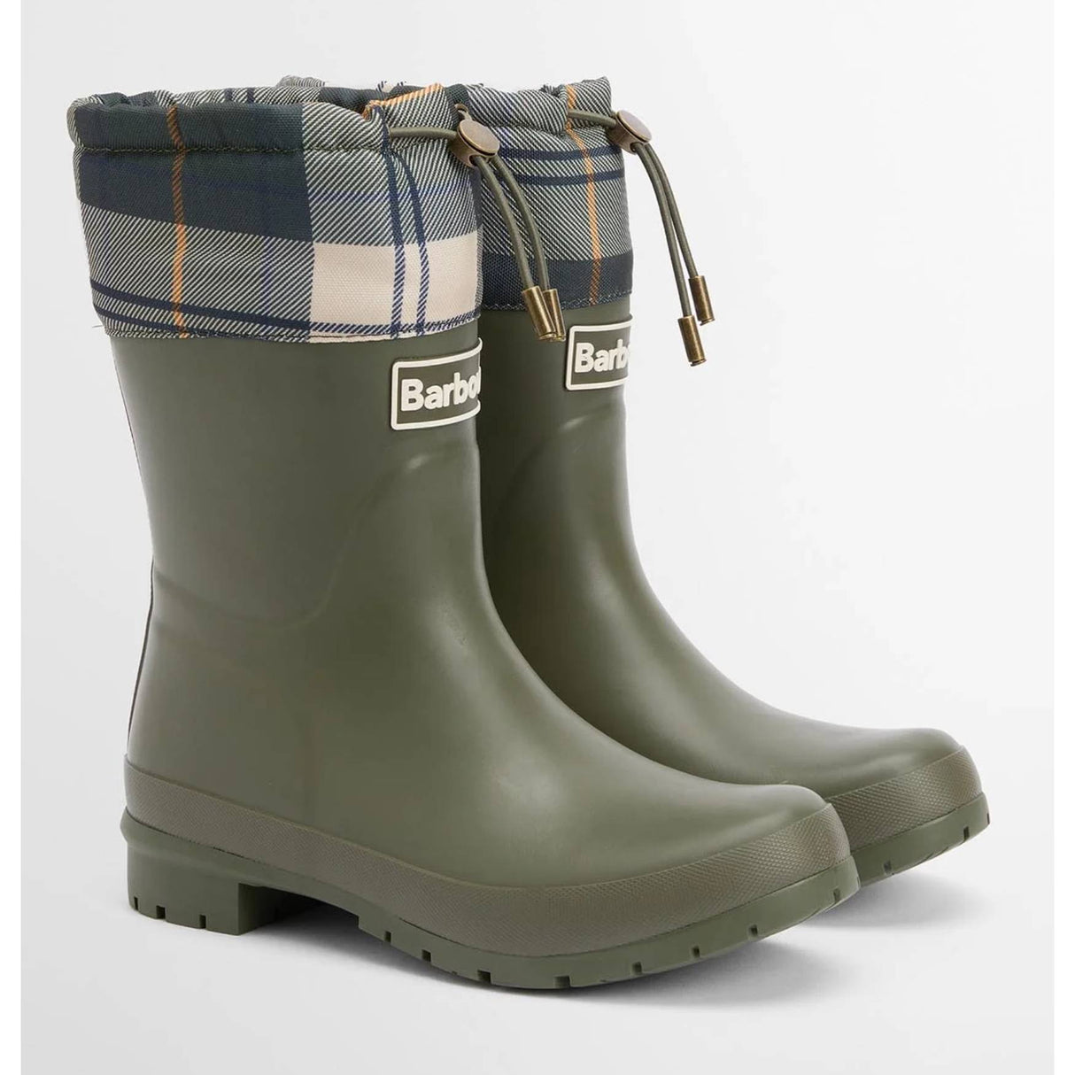 Barbour Mowbray Mid Gummistøvle - Dame - Olive/Ancient Tartan