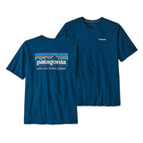 Patagonia M's P-6 Mission Organic T-shirt - Herre - Lagom Blue