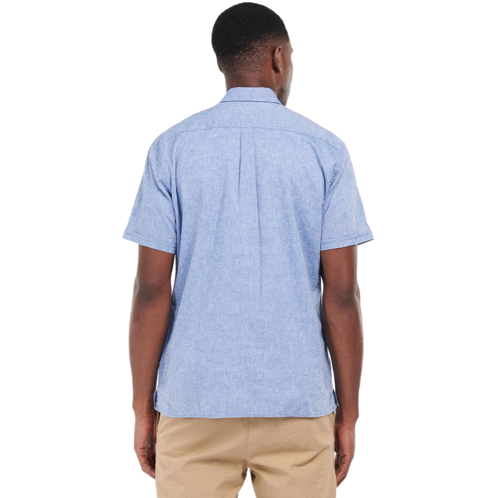 Barbour Nelson S/S Summer Shirt- Herreskjorte - Blå