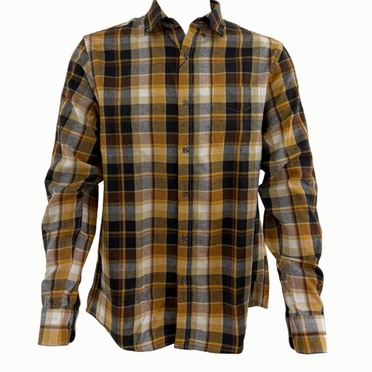Nordhunt Kentucky Flannelskjorte - Herre - Mustard Check