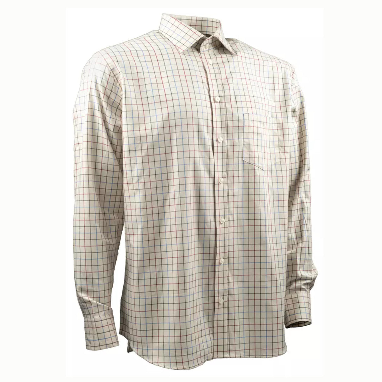 Nordhunt Noble Tattersall Skjorte - Herre - Hvid/Tern