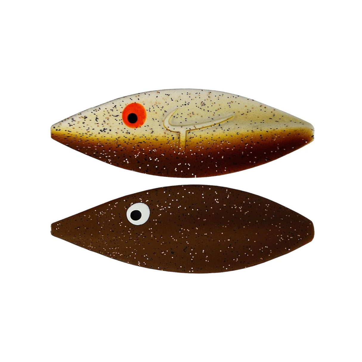 OG Lures Twister Gennemløber - Brown Glow Pellet