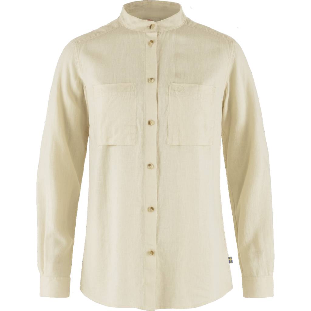 Fjällräven Övik Hemp Shirt LS W - Dameskjorte - Chalk White