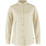 Fjällräven Övik Hemp Shirt LS W - Dameskjorte - Chalk White
